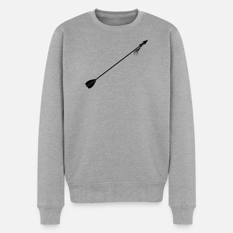 Flèche viking - Pull Premium bio Homme - gris chiné