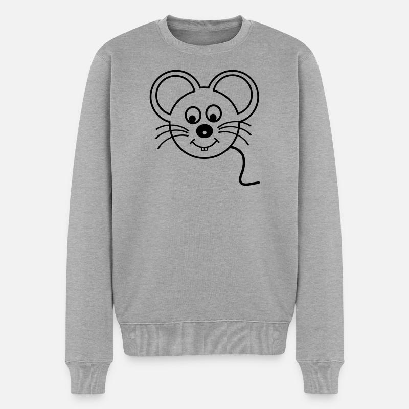 Souris - Pull Premium bio Homme - gris chiné