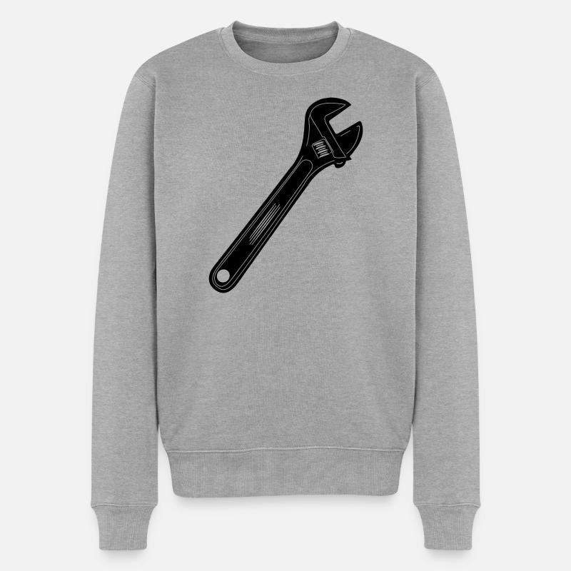 Pinces à outils - Pull Premium bio Homme - gris chiné