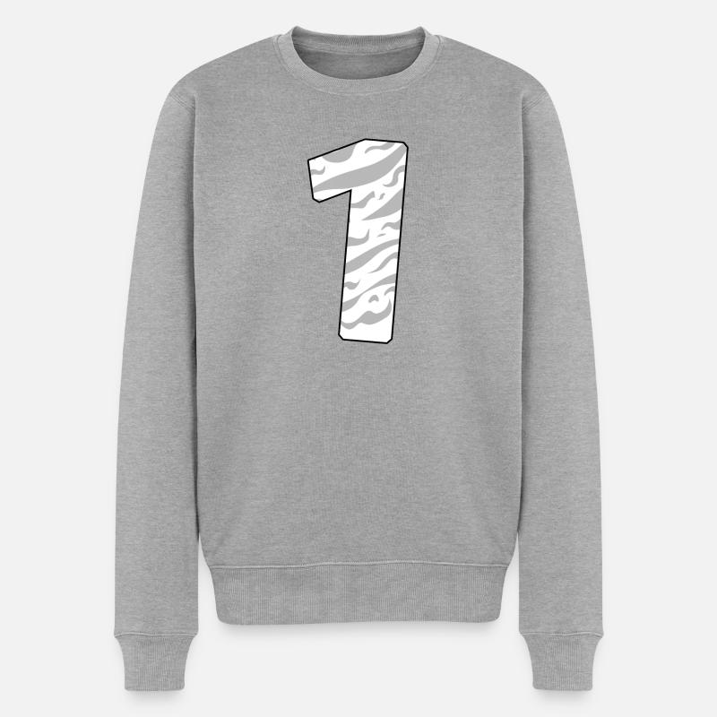 1 - Pull Premium bio Homme - gris chiné