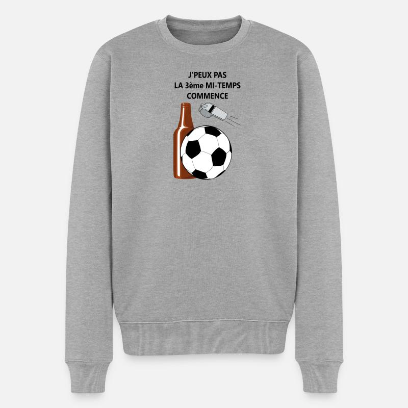 3 ème mi-temps - Pull Premium bio Homme - gris chiné