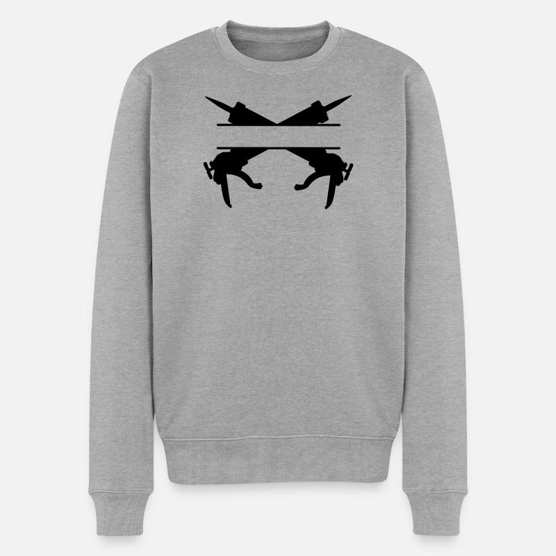 Logo du pulvérisateur de calfeutrage - Pull Premium bio Homme - gris chiné