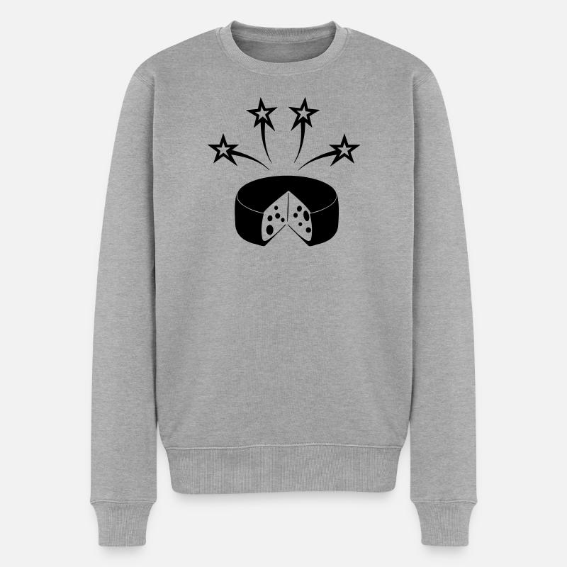 Fromage à quatre étoiles - Pull Premium bio Homme - gris chiné