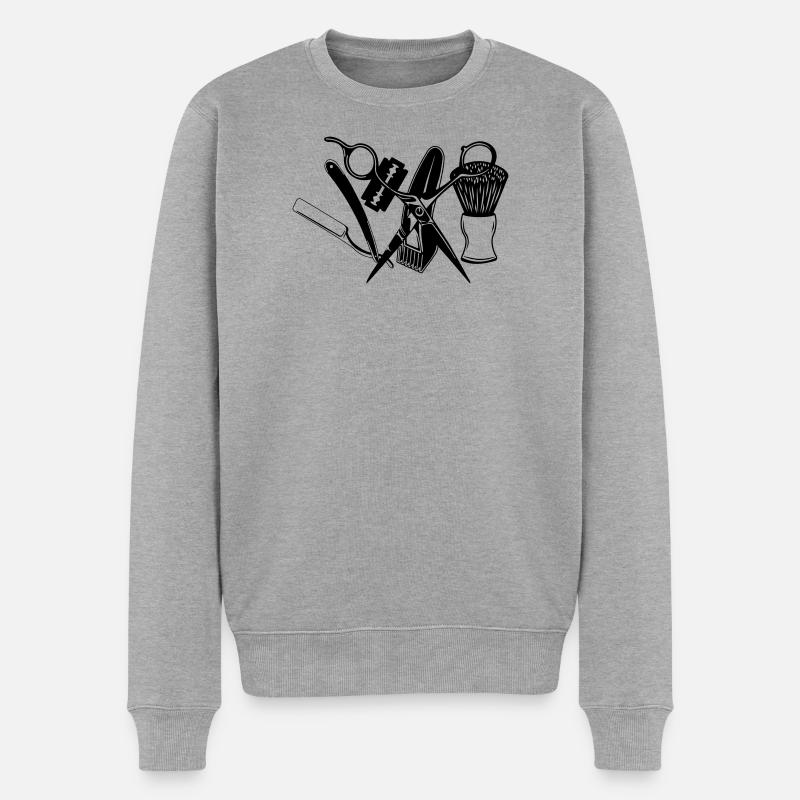 Outils de rasage - Pull Premium bio Homme - gris chiné