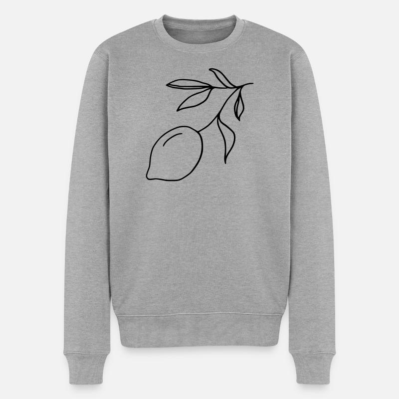 Rameau de citron - Pull Premium bio Homme - gris chiné