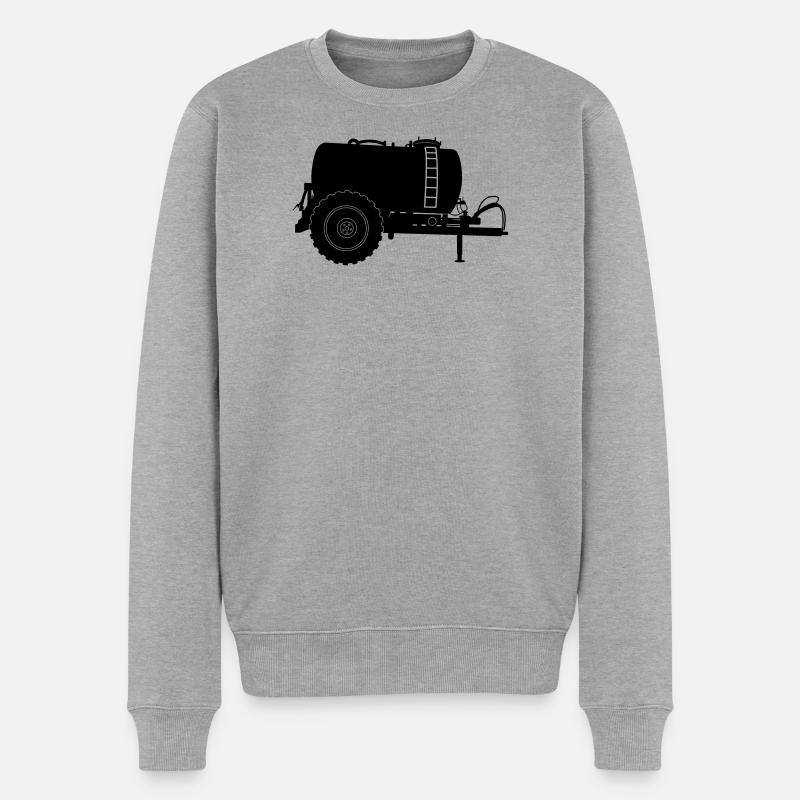 Machine d’élevage de citernes vautours - Pull Premium bio Homme - gris chiné