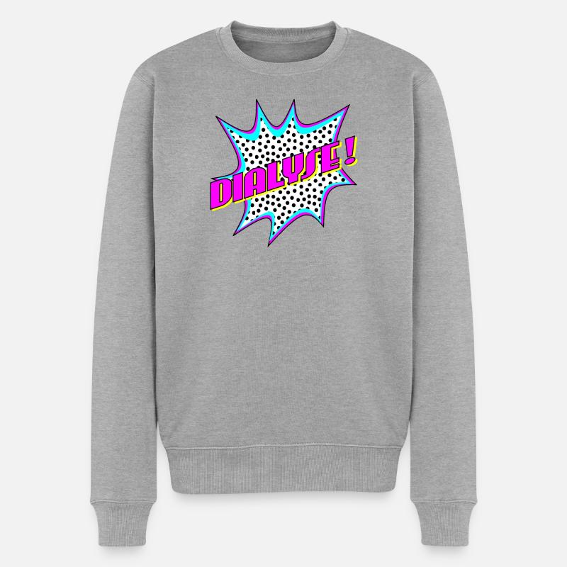 DIALYSE NIERENZENTRUM - Nephrologie - Männer Premium Bio Pullover - Grau meliert
