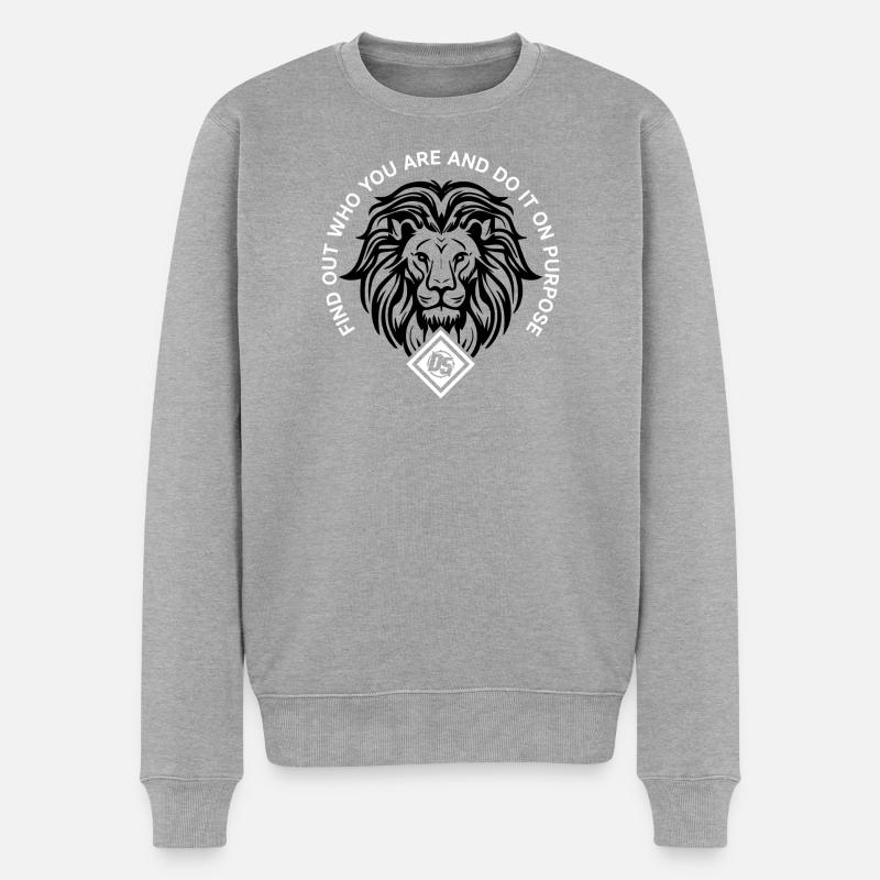 Citation ciblée You Circle - Pull Premium bio Homme - gris chiné