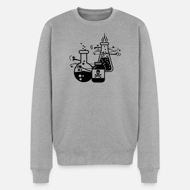 Mischen von Giften - Männer Premium Bio Pullover - Grau meliert