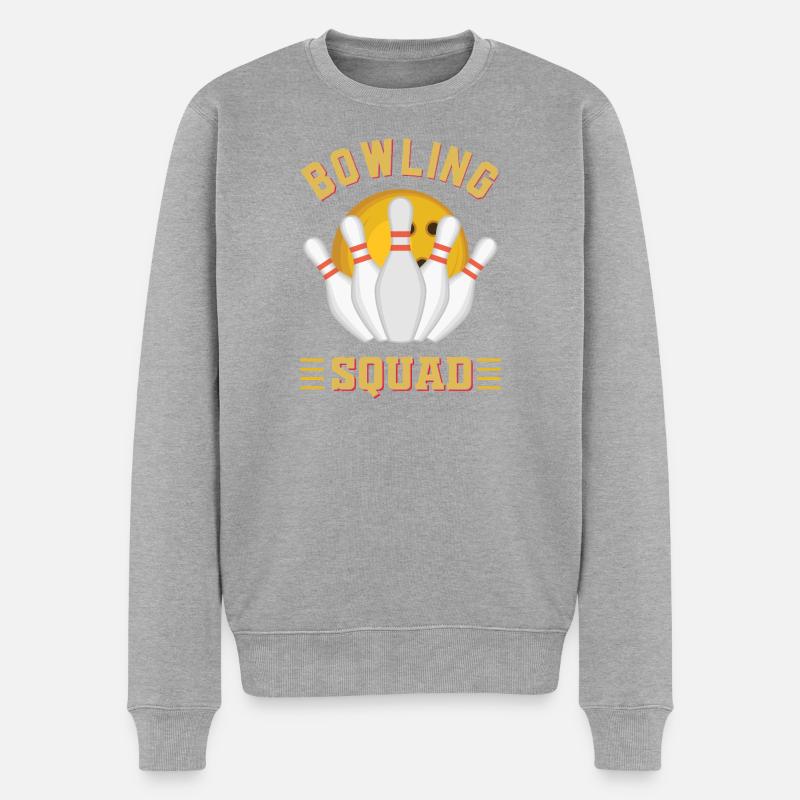 Équipe de bowling - Pull Premium bio Homme - gris chiné