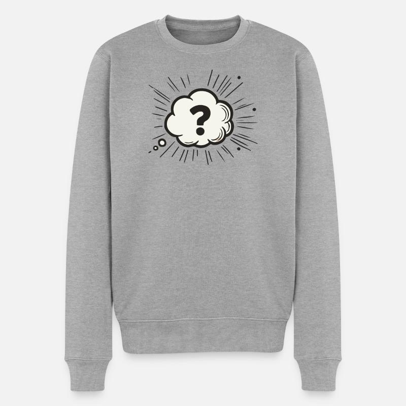 Quête - Pull Premium bio Homme - gris chiné