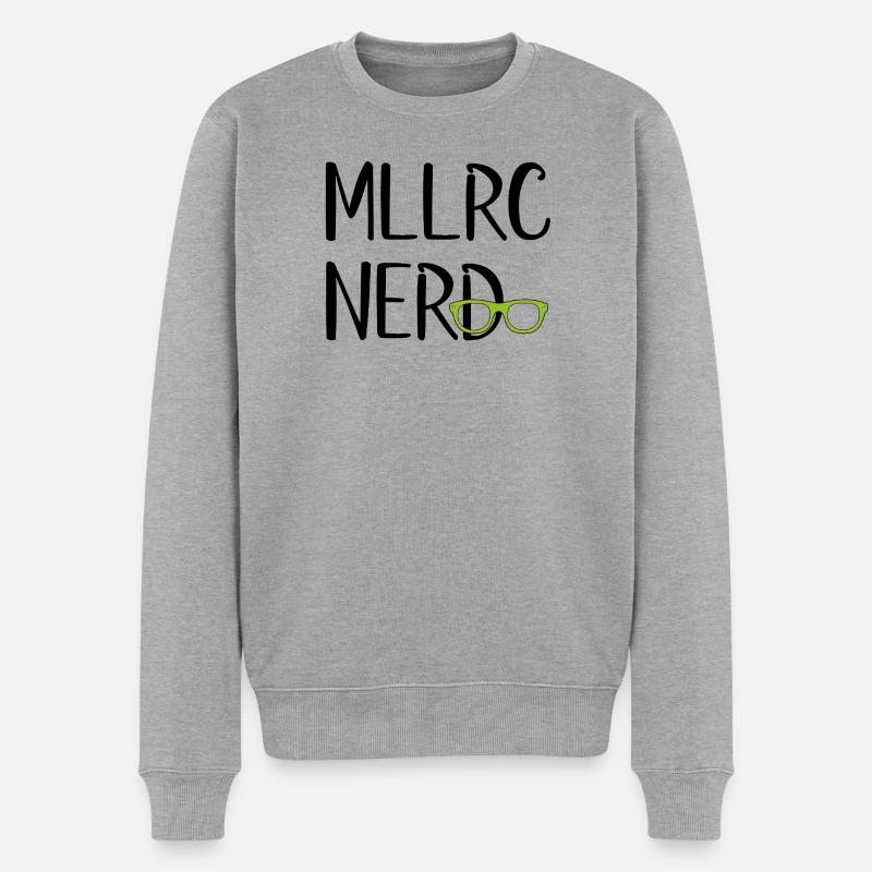 T-Shirt - "MLLRC" Mallorca Nerd - Männer Premium Bio Pullover - Grau meliert