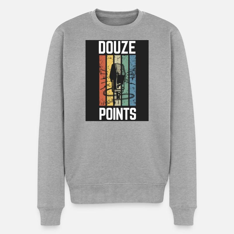 Douze Points Eurovision - Pull Premium bio Homme - gris chiné