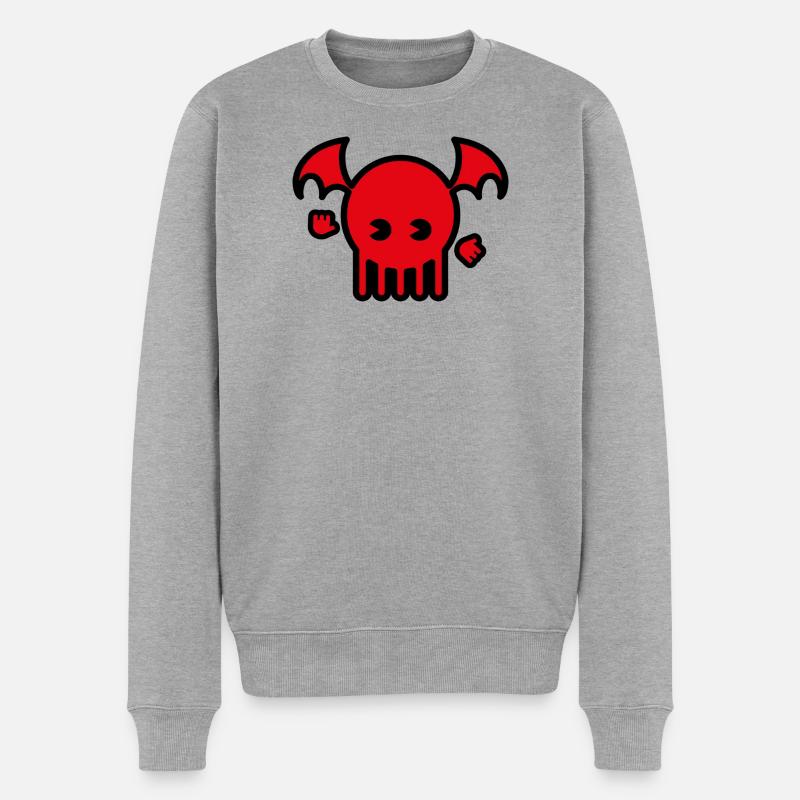 Cthulhu 2024 - Männer Premium Bio Pullover - Grau meliert