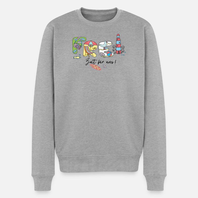 Vacances de loisirs - Pull Premium bio Homme - gris chiné