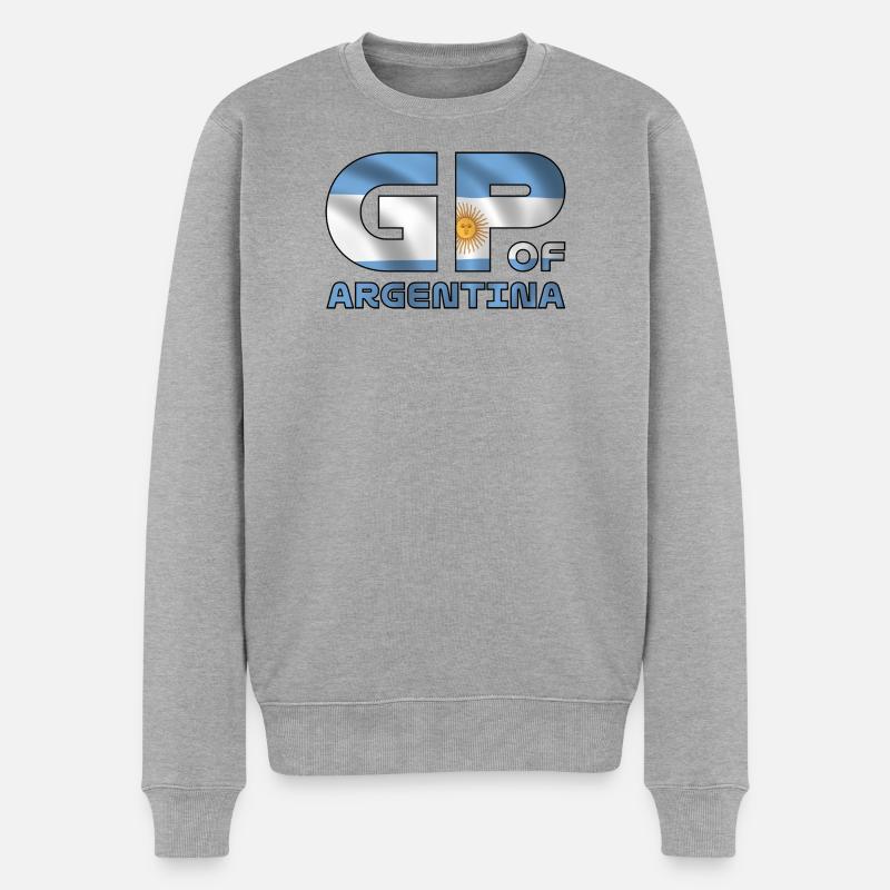argentina_gp - Männer Premium Bio Pullover - Grau meliert