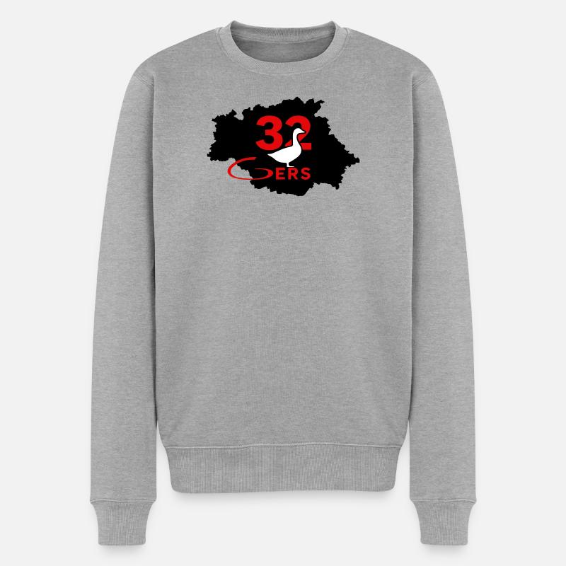 Gers 32 - Männer Premium Bio Pullover - Grau meliert