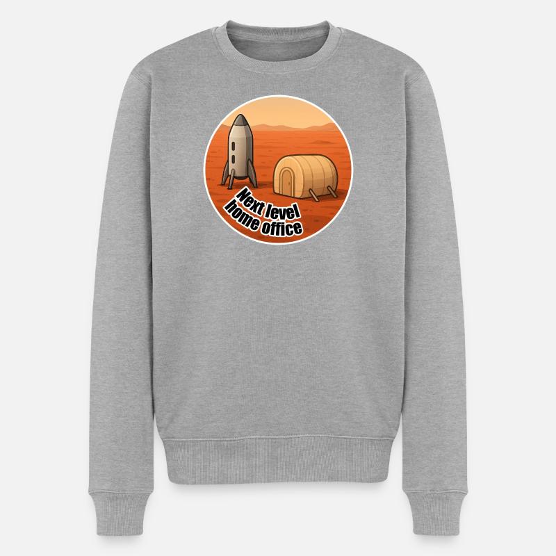 Mars Next Level Home Office - Pull Premium bio Homme - gris chiné