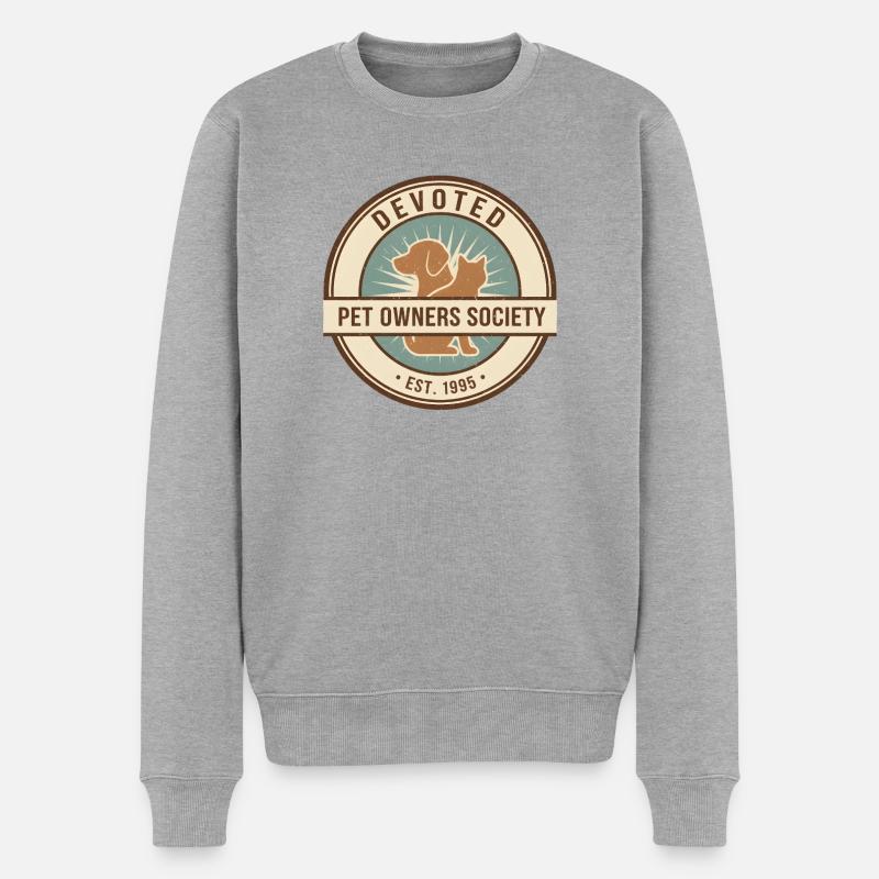 Propriétaire dévoué - Pull Premium bio Homme - gris chiné