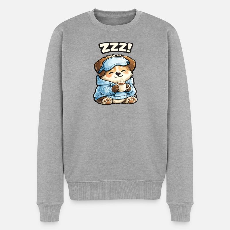 Coucheur en pyjama - Pull Premium bio Homme - gris chiné