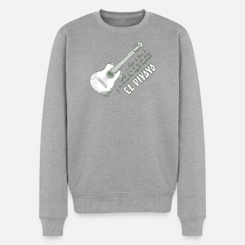 Der Piyayo - Männer Premium Bio Pullover - Grau meliert