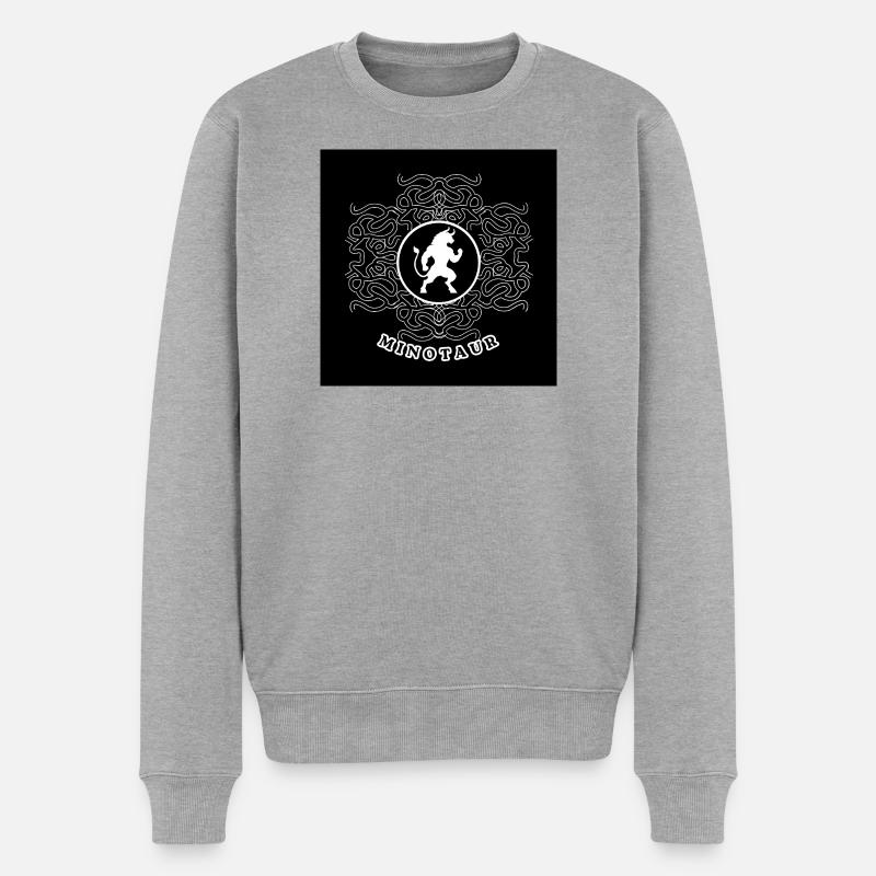 Minotaure White - Pull Premium bio Homme - gris chiné