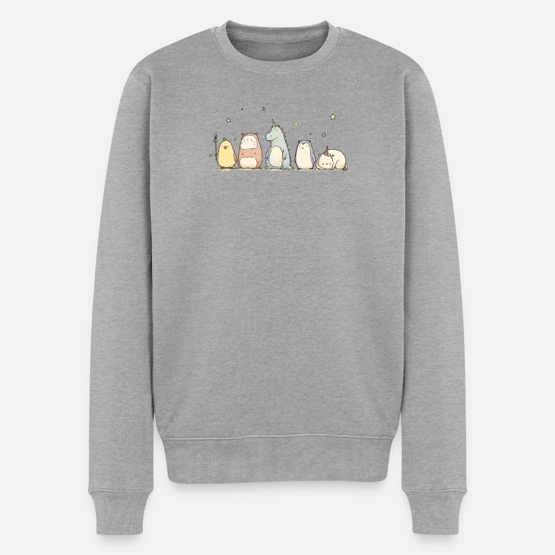 Armée mignonne - Pull Premium bio Homme - gris chiné