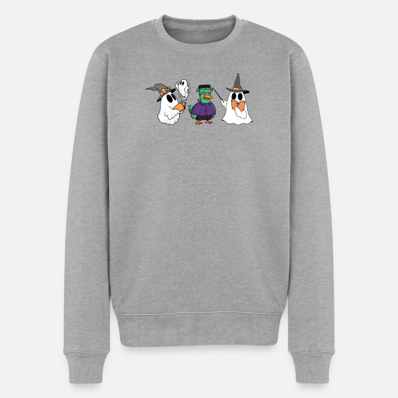 FOOL_MAGIC - Pull Premium bio Homme - gris chiné