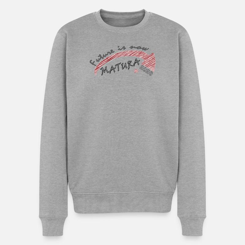Zukunft Jetzt – Matura 2026 - Männer Premium Bio Pullover - Grau meliert