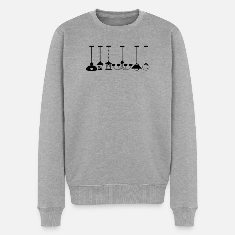 Collection de suspensions - Pull Premium bio Homme - gris chiné