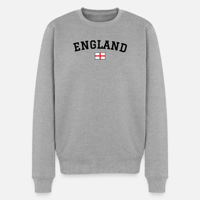 Drapeau américain Noir - Pull Premium bio Homme - gris chiné