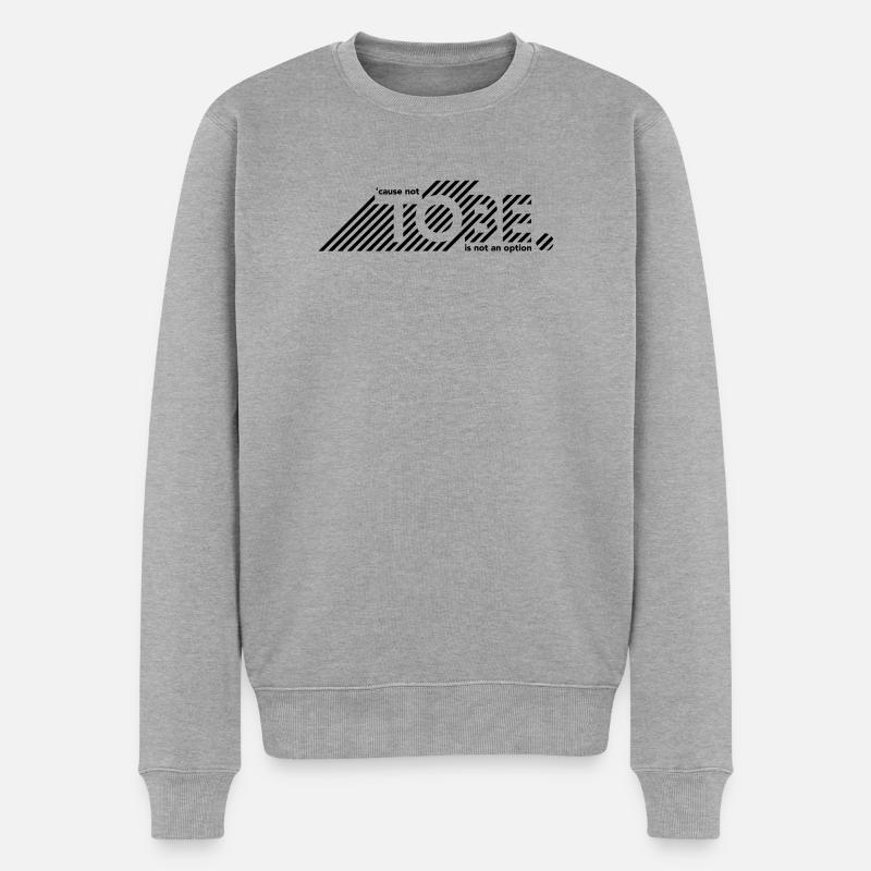 TOBE - Männer Premium Bio Pullover - Grau meliert