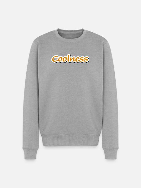 coolness claim Vectorgraphic - Men's Premium Organic Jumper - heather grey
