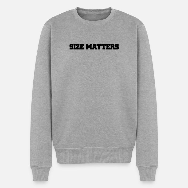 sujets de taille - Pull Premium bio Homme - gris chiné