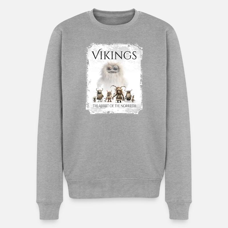Aimez-vous les créatures du Grand Nord ? Prends-le! - Pull Premium bio Homme - gris chiné