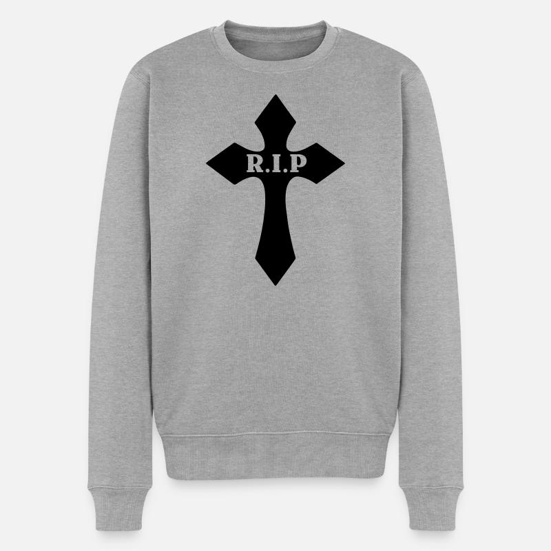 Perte de RIP croisée cher - Pull Premium bio Homme - gris chiné