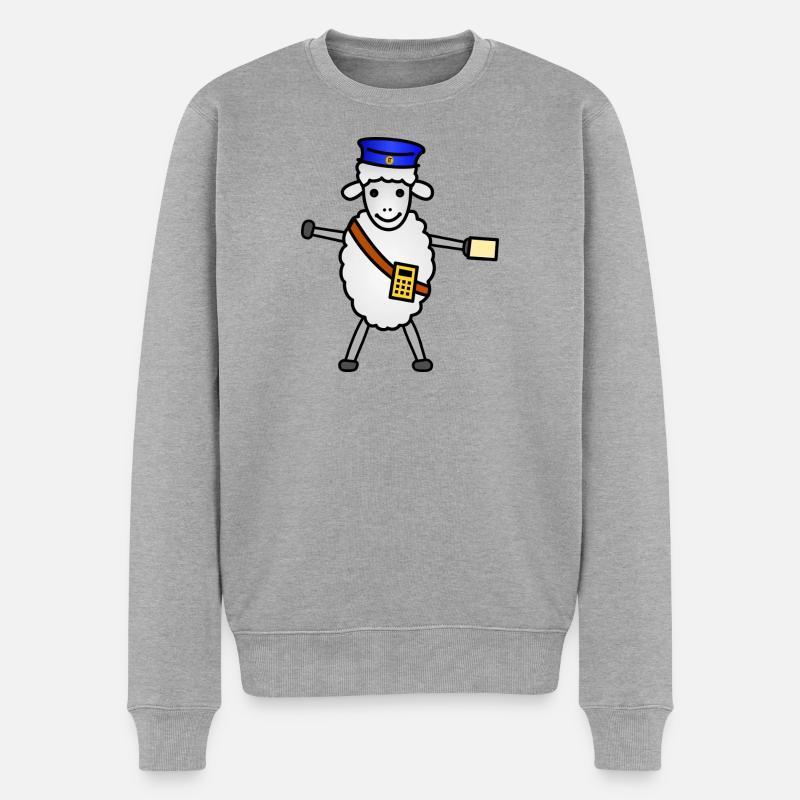 TIB_Schaf ner_bunt - Pull Premium bio Homme - gris chiné
