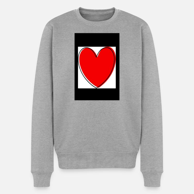 Muttertags Geschenk Mutter Muttertag Geschenkidee  - Männer Premium Bio Pullover - Grau meliert
