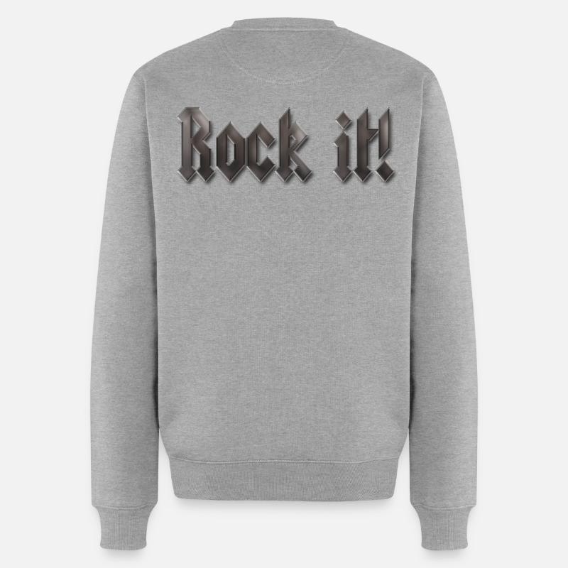 LP UFO Tee shirts - Pull Premium bio Homme - gris chiné