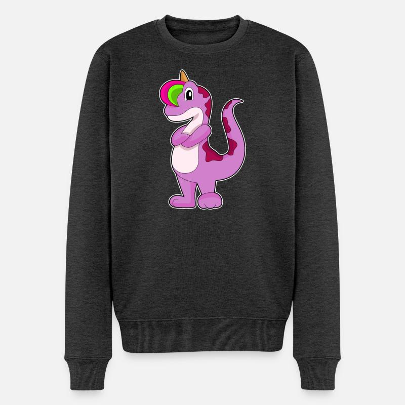 Licorne Gekko - Pull Premium bio Homme - anthracite chiné