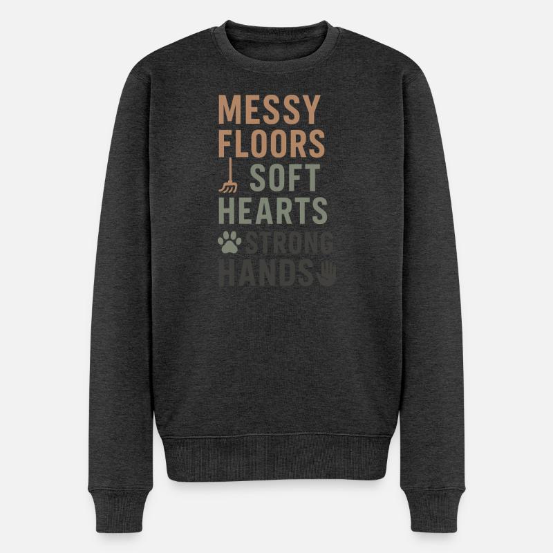 Tierheimmitarbeiter, Tierrettungs-freiwilliger - Männer Premium Bio Pullover - Anthrazit meliert