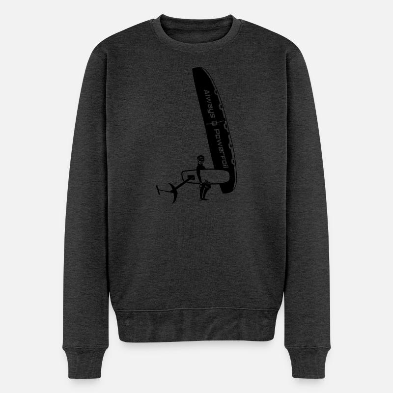 Foildude - Männer Premium Bio Pullover - Anthrazit meliert