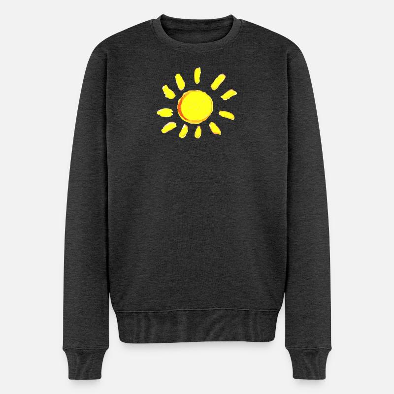 soleil soleil - Pull Premium bio Homme - anthracite chiné