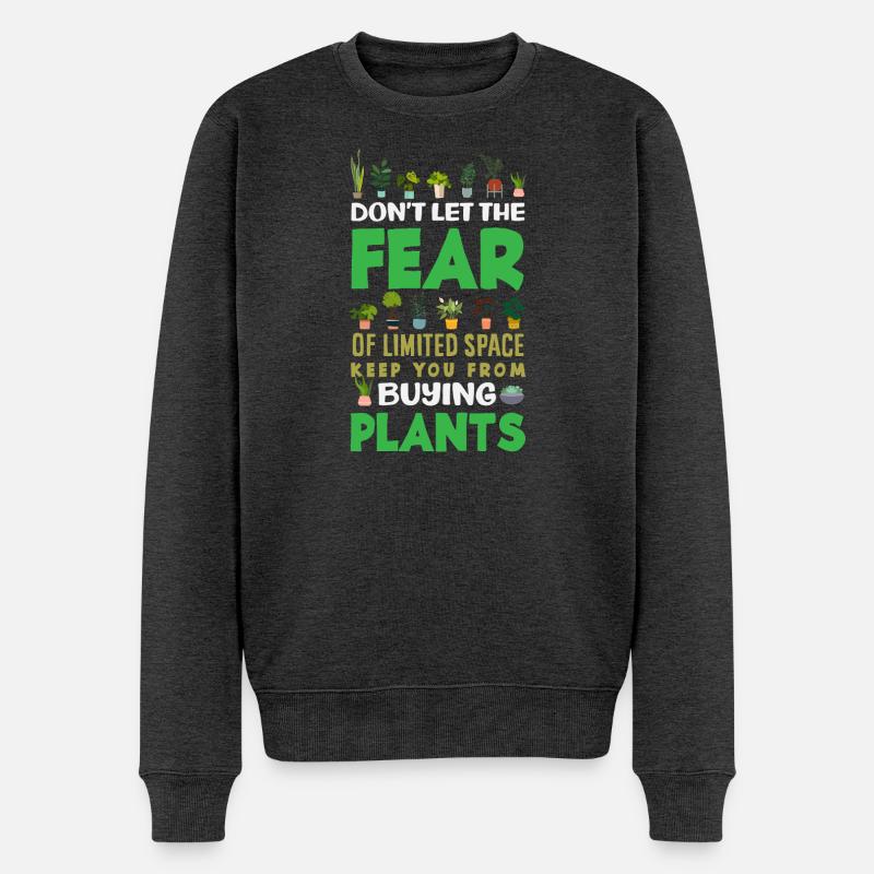 Garten- Und Pflanzenliebhaber Geschenke - Männer Premium Bio Pullover - Anthrazit meliert