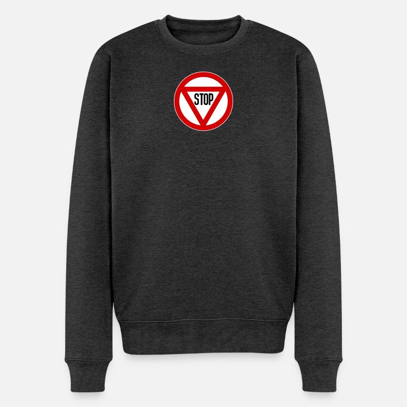 Abb. __50_-_Arresto_all-incrocio_-_1959 - Männer Premium Bio Pullover - Anthrazit meliert
