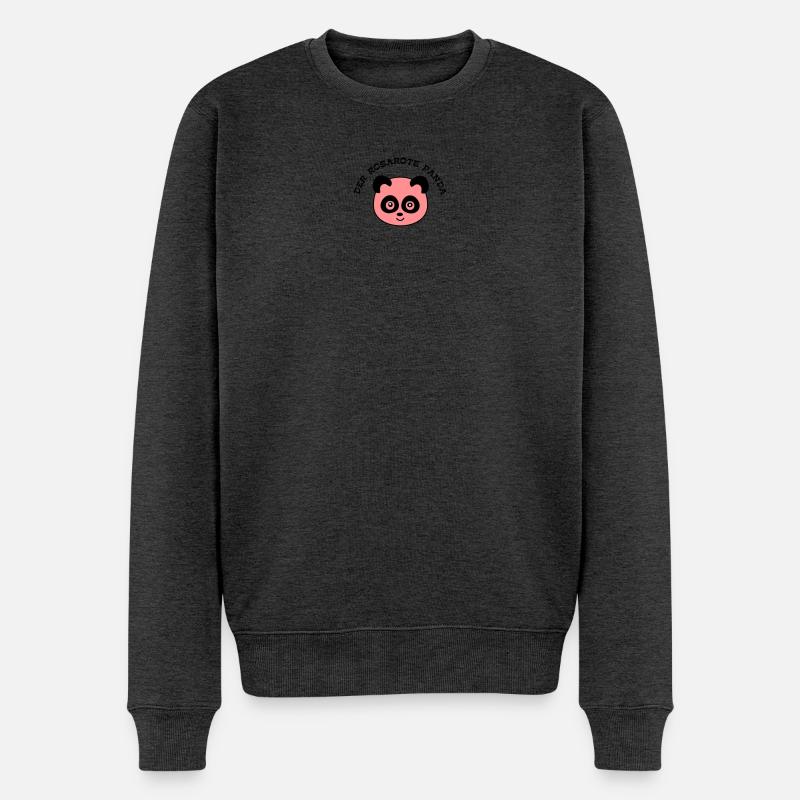 6061912 121728203 pandikus4 - Männer Premium Bio Pullover - Anthrazit meliert