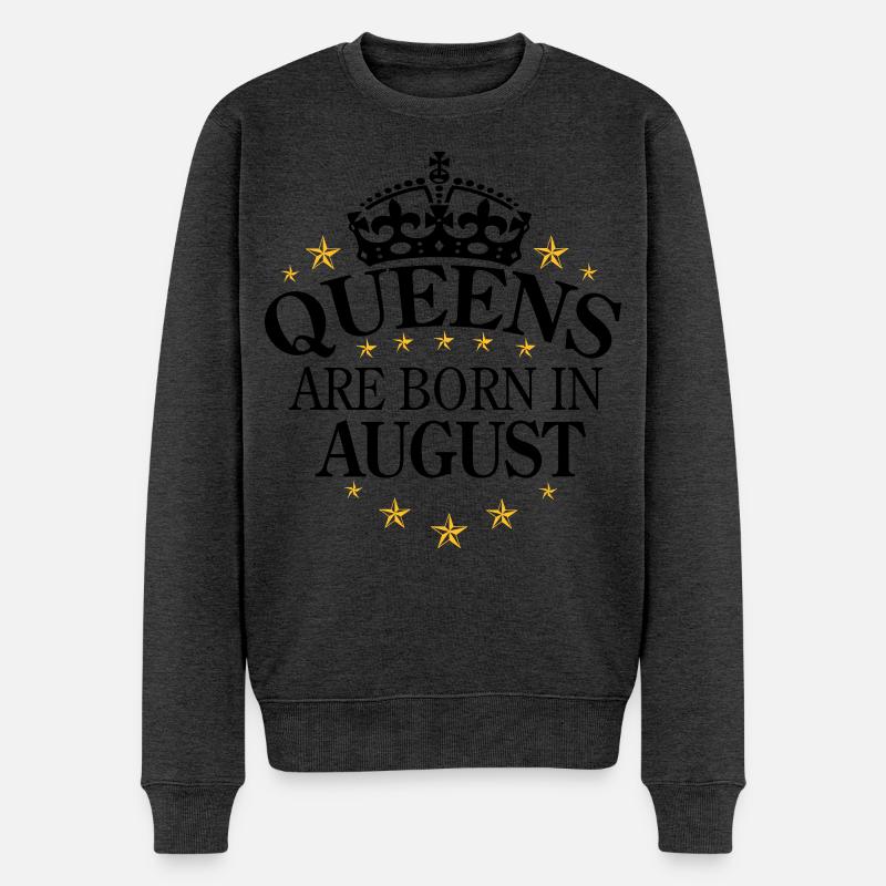 Queens août - Pull Premium bio Homme - anthracite chiné