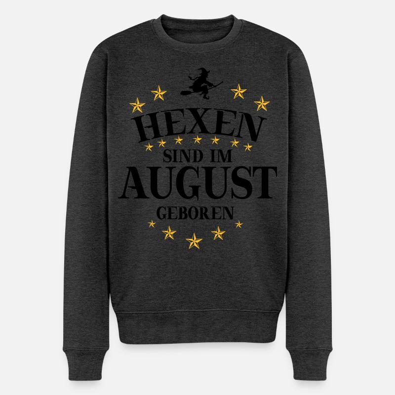 Sorcière août - Pull Premium bio Homme - anthracite chiné