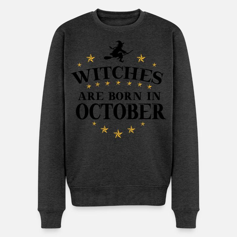 Sorcières Oktober - Pull Premium bio Homme - anthracite chiné