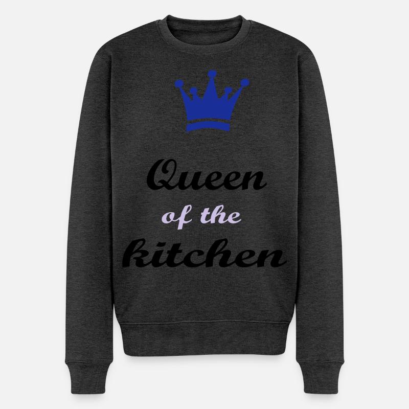 Kochen - Männer Premium Bio Pullover - Anthrazit meliert
